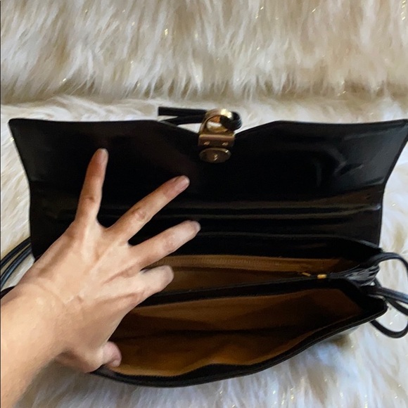 Black clutch with strap - Picture 2 of 3